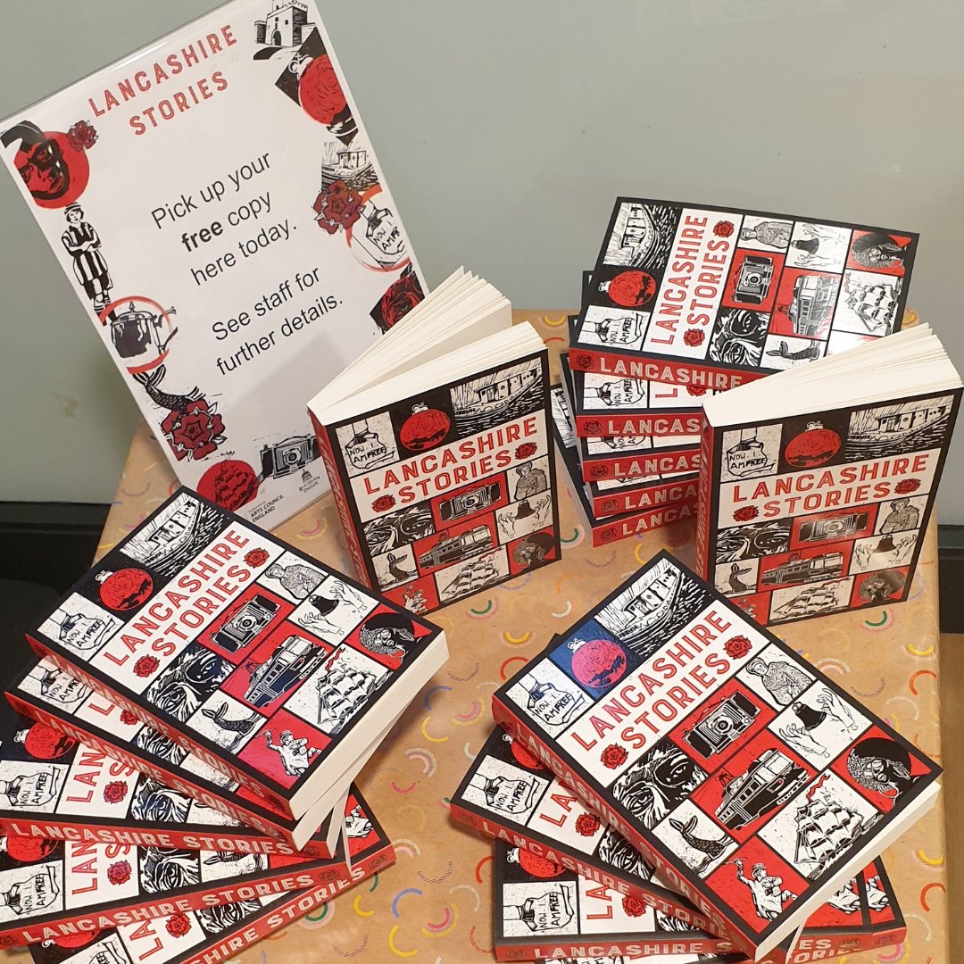 Pick up your free copy of Lancashire Stories from the Harris library today. 🌹

Find out more🔗bit.ly/3u8Cd5v
#LancashireStories <a href="/LancsLibraries/">Lancashire Libraries</a>
