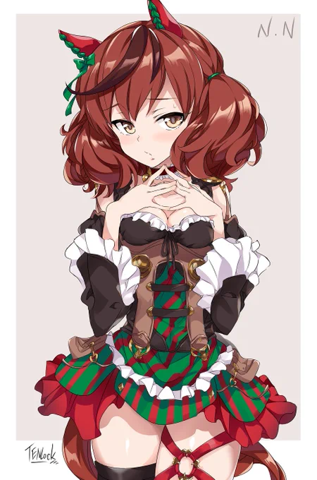 そして今日は『 #いい服の日 』でもありますウマ娘の勝負服はどれもカッコよくて魅力的ですねという事で、フラッシュさんの勝負服を継承したネイチャさんを再掲載#ウマ娘 #ナイスネイチャ 