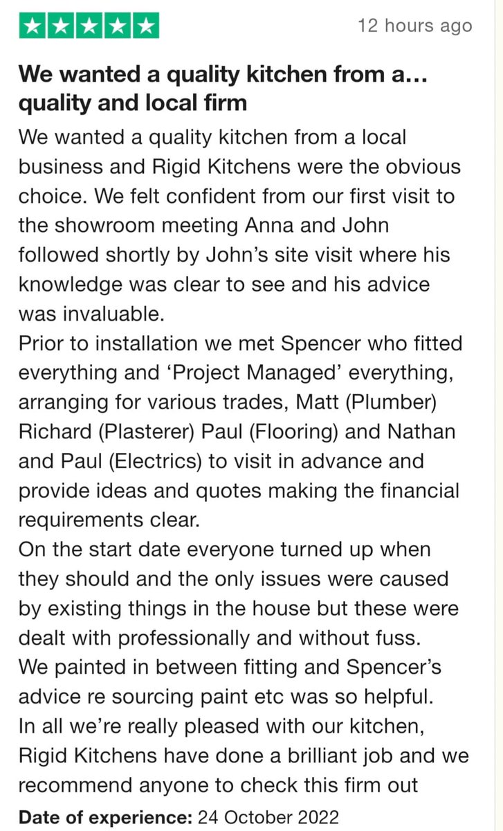 ⭐️⭐️⭐️⭐️⭐️

What a way to start the day!

rigidkitchen.co.uk

#rigidkitchens #communitymatters #customerexperience #customersatisfaction #kitchenslichfield #kitchengoals #kitchenideas #customerservice #reviewtime