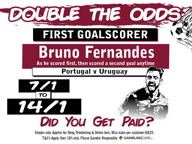 BAR1Betting's tweet photo. In the interest of Fair Play, we're paying out on the following from the Portugal-Uruguay #WorldCup2022 match on Monday
✅ RONALDO as FIRST & ANYTIME SCORER
✅ BRUNO FERNANDES as FIRST & ANYTIME SCORER & also, DOUBLE THE ODDS on him as FIRST SCORER
#ComeCollect #YourNo1Bookmaker https://t.co/t8UERc20IK
