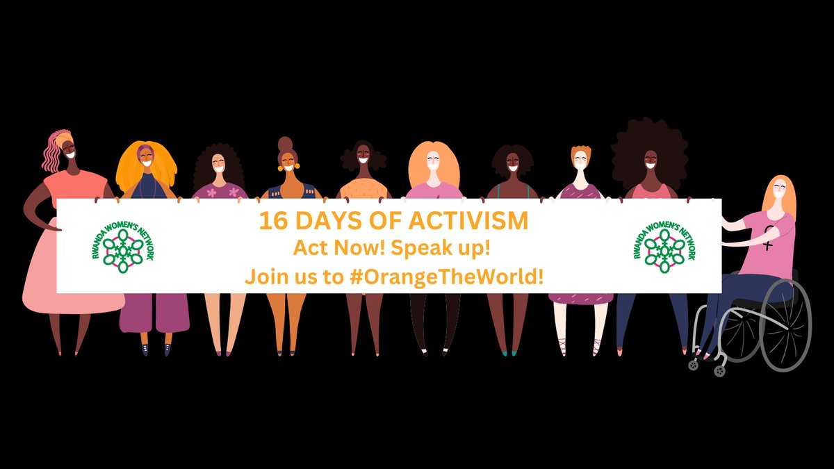 As we observe the #16DaysofActivism, we pledge to continue to advocate for women's rights and working towards the betterment of the lives of women and girls in Rwanda. Follow us across all social media platforms to find out how we are doing this. #EndViolenceAgainstWomenandGirls