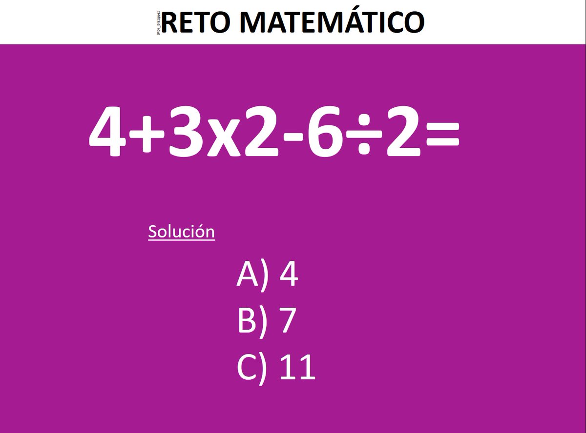 Acertijo matemático.