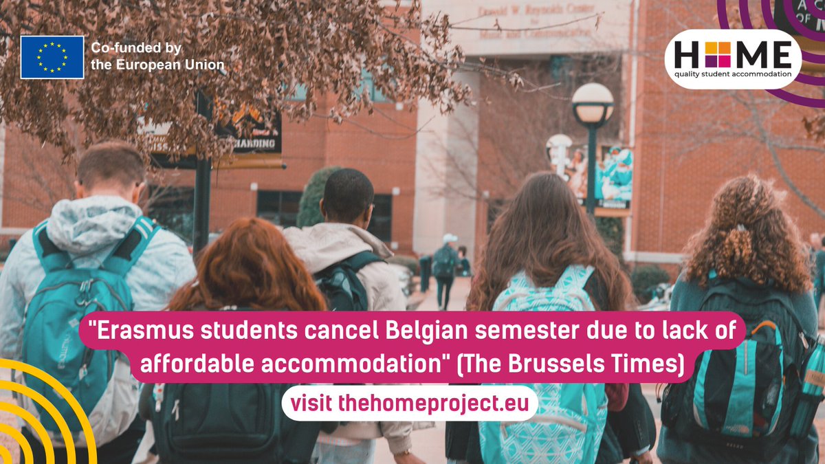 ESN_Int's tweet photo. 👨‍🎓#HOMEprojectEU has been created to help students face the housing crisis.

🧗‍♂️Its tools will alleviate many difficulties when looking for #StudentHousing. We aspire to synergise it w/ the #ErasmusApp!

🔂Visit https://t.co/hbRnYMYyku

#AffordableHousing #HigherEducation #Erasmus https://t.co/2aEaO7zjEw