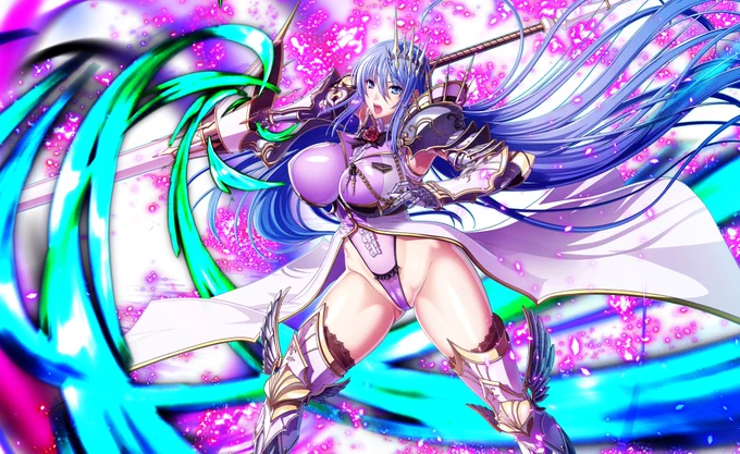 『エデンズリッターグレンツェ』
リッター・セーレのキャラクターデザインと
原画を担当させていただきました
よろしくお願いします!
ハイレグアーマー女騎士を描けてとても楽しかったです
食い込み強めでがんばってみました～

#エデンズリッターグレンツェ 