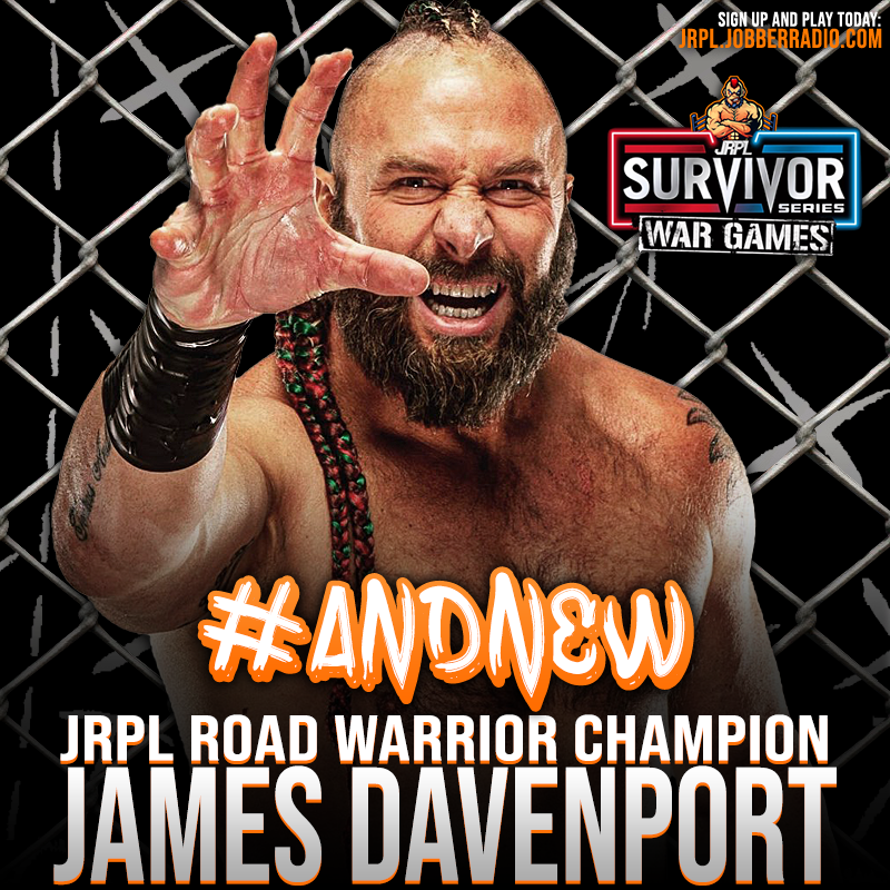 JRPLOfficial's tweet photo. #ANDNEW 

#JRPL Road Warrior Champion... JAMES "SHERFFDOGG" DAVENPORT!!!

Rookie James Davenport captures the Road Warrior Championship in his 7th match!

SHOW RESULTS:
https://t.co/kCTizsVgR5

JOIN WRESTLING PPV PREDICTION LEAGUE TODAY:
https://t.co/c0ou90q9aC

#SurvivorSeries https://t.co/GF0aPKDhB1
