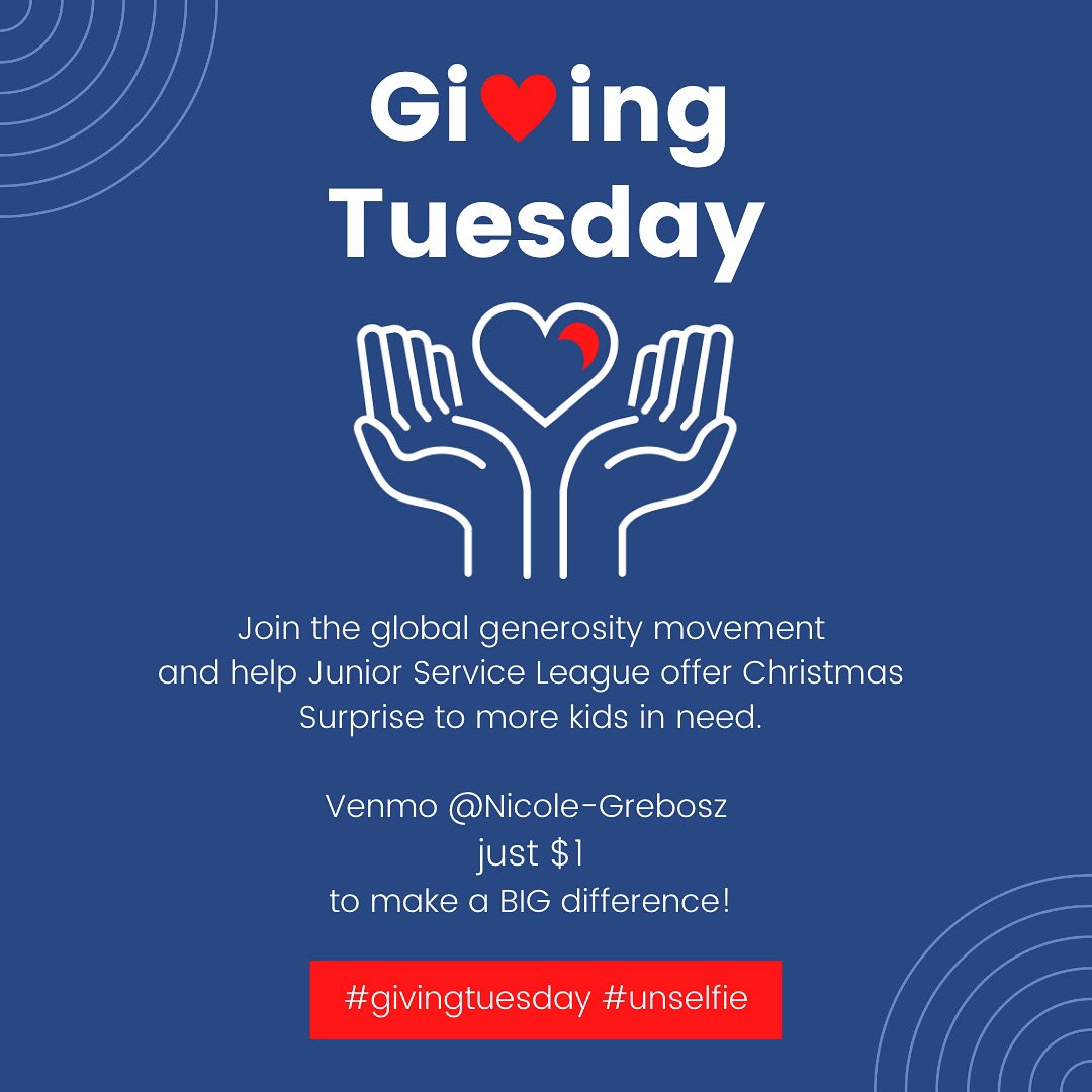 Today is #givingtuesday and just $1 will go a long way in bringing Christmas Surprise to more children in our area. Would you consider donating? Just Venmo me and we will put your Christmas magic to work! #jsldeland