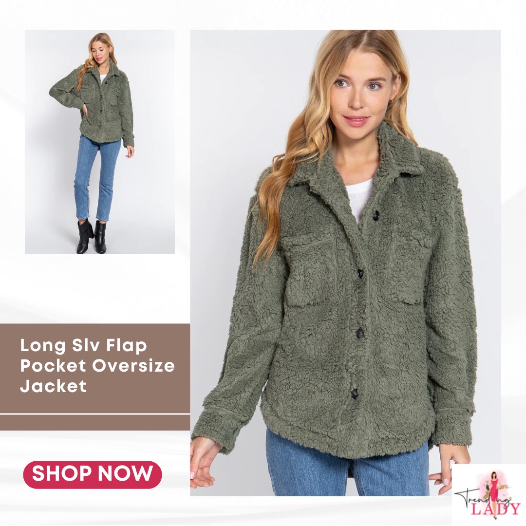 TrendingLadyGA's tweet photo. Long Slv Flap Pocket Oversize Jacket
100% Polyester
Shop now - https://t.co/QoVTFeRjk9
#jacket #fashion #sweater https://t.co/hSAgUGX9M9