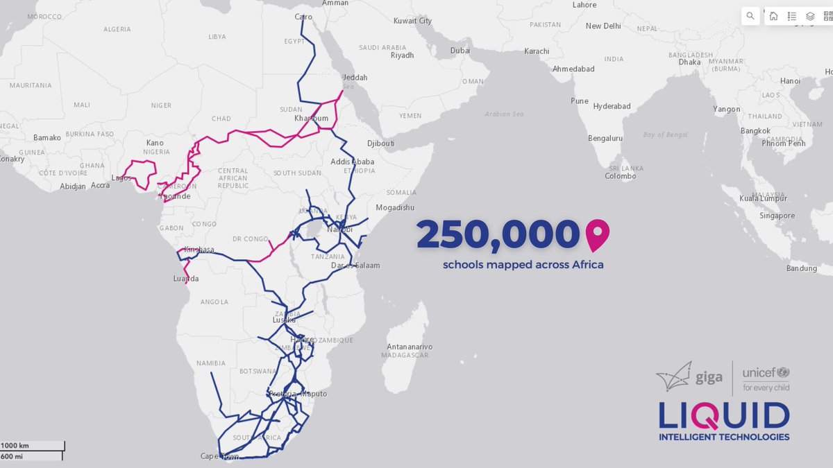 LiquidInTech's tweet photo. To date we’ve mapped 250,000 schools. 5,000 currently live on our network and our target is to connect a further 145,000. 
#LiquidLabs #LiquidForSchools https://t.co/SHx5QsIbZs