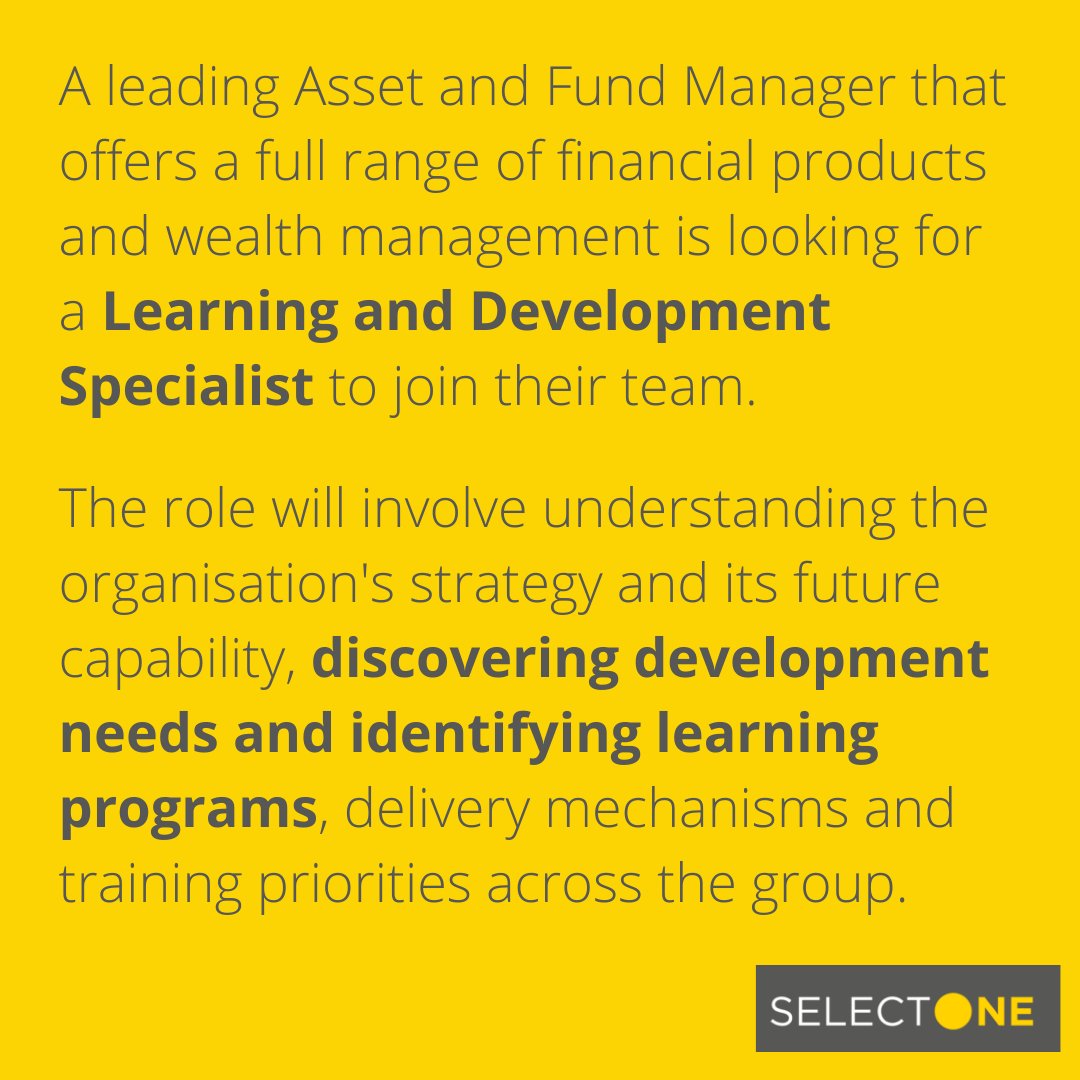 SelectONEza's tweet photo. #Vacancy #NowHiring #LearningDevelopmentSpecialist #Pretoria

🟡To apply:
🌐 https://t.co/G6qOOdJtiY
📧 info@selectone.co.za

🟡 View #AllJobs &amp; #vacancies available on #SelectONE here: https://t.co/bc0N3W3JIa https://t.co/nhl9INjRW8