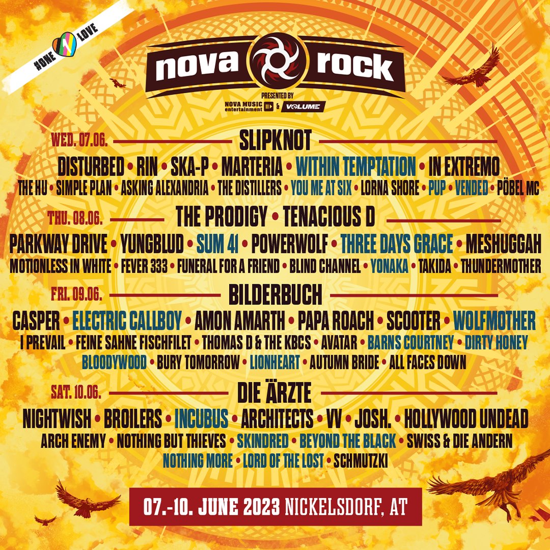 We have an early christmas present for you - the next band announcement is here. 😍 Now our Red-, and Blue-Stage are full, but you can still look forward to our Red Bull Stage announcement. #NR23 #NovaRock #NovaRockFestival