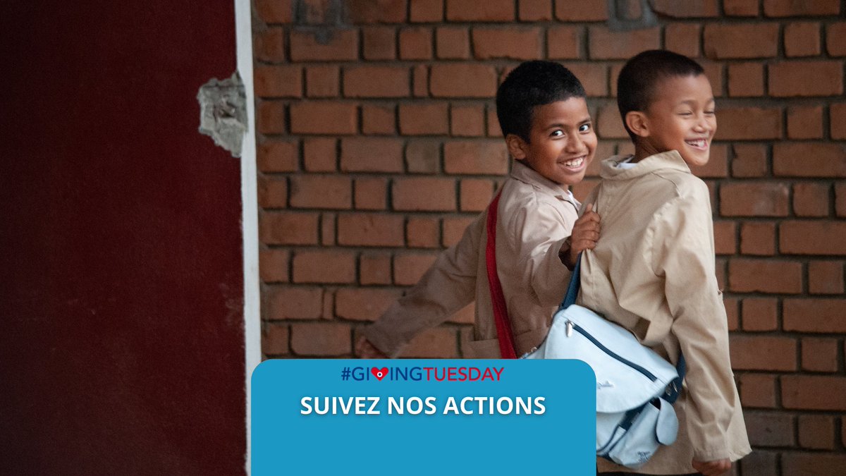 [GIVINGTUESDAY] Rejoignez le #GivingTuesdayFR le mouvement mondial qui encourage le don, l’engagement et la solidarité 💙 !  Nos valeurs vous tennient à coeur ? Découvrez comment soutenir nos actions 👉ow.ly/fbrF50LOWJZ