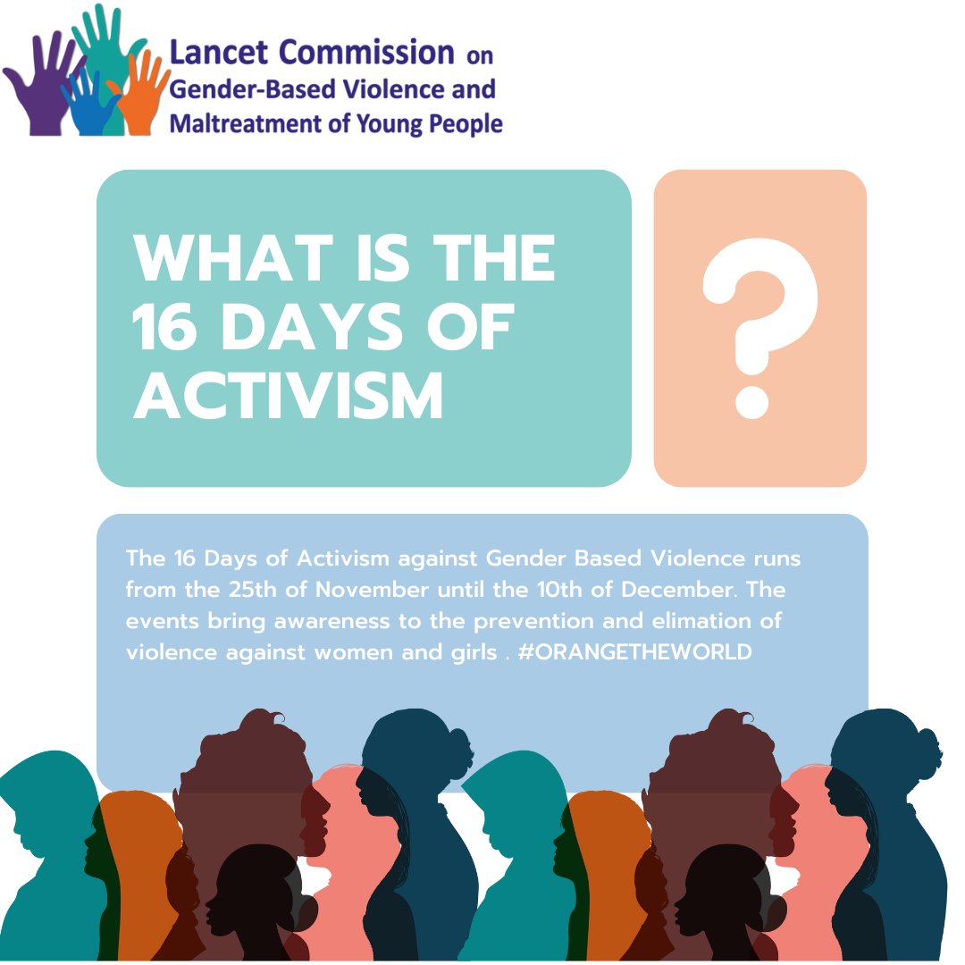 FlaviaBustreo's tweet photo. Help our @TheLancet commission on #GBV spread awareness on #GBV and #ViolenceAgainstWomen  during the #16DaysofActivism until December 10th, share resources &amp; speak out! #PreventionandResponse #EndVAC #EndGBV #16days #orangetheworld #IDEVAW https://t.co/wEAMXG7VeL