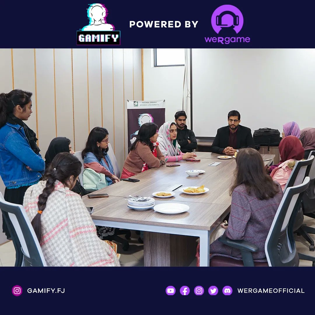 The official launch of Gamify, Female Gaming Society <a href="/FJWU_official/">Fatima Jinnah Women University</a>

A huge shout-out to the students at FJWU for having the passion to pursue their dream and turning it into reality. 

Here's to a future where female gamers in Pakistan are well known!

| Press 'A' to continue |