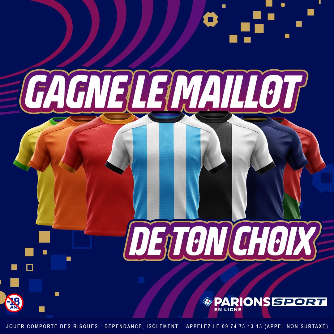 🎁 1 maillot de la #CDM2022 à gagner si tu réponds à cette question 👇

Quel pays s'est inspiré du projet Blue Lock pour son maillot domicile ?

Pour jouer: 
1⃣ RT &amp; Follow
2⃣ Répond avec le pays + #MaillotParionsSport

TAS le 05/12
