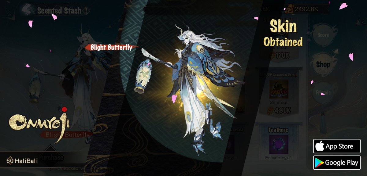 YukiinKinin's tweet photo. #Onmyoji# I got a brand new rare skin! Check it out and try your luck! https://t.co/at2ylnFI8R