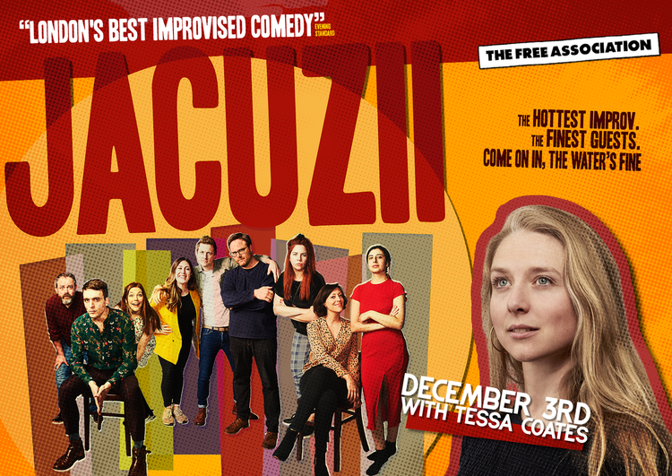 This week's Jacuzii guest is <a href="/TessaCoates/">Tessa Coates</a>!

1/3 of sketch trio Massive Dad &amp; co-host of Nobody Panic.

'an absolute revelation' ★★★★ Broadway World
+
<a href="/LolaRoseMaxwell/">Lola-Rose Maxwell</a> @Kempezofficial Jono Selvadurai
@tamar_broadbent @joknow Hana White &amp; <a href="/MrRhysCollier/">Rhys Collier</a> 
shorturl.at/akqv1