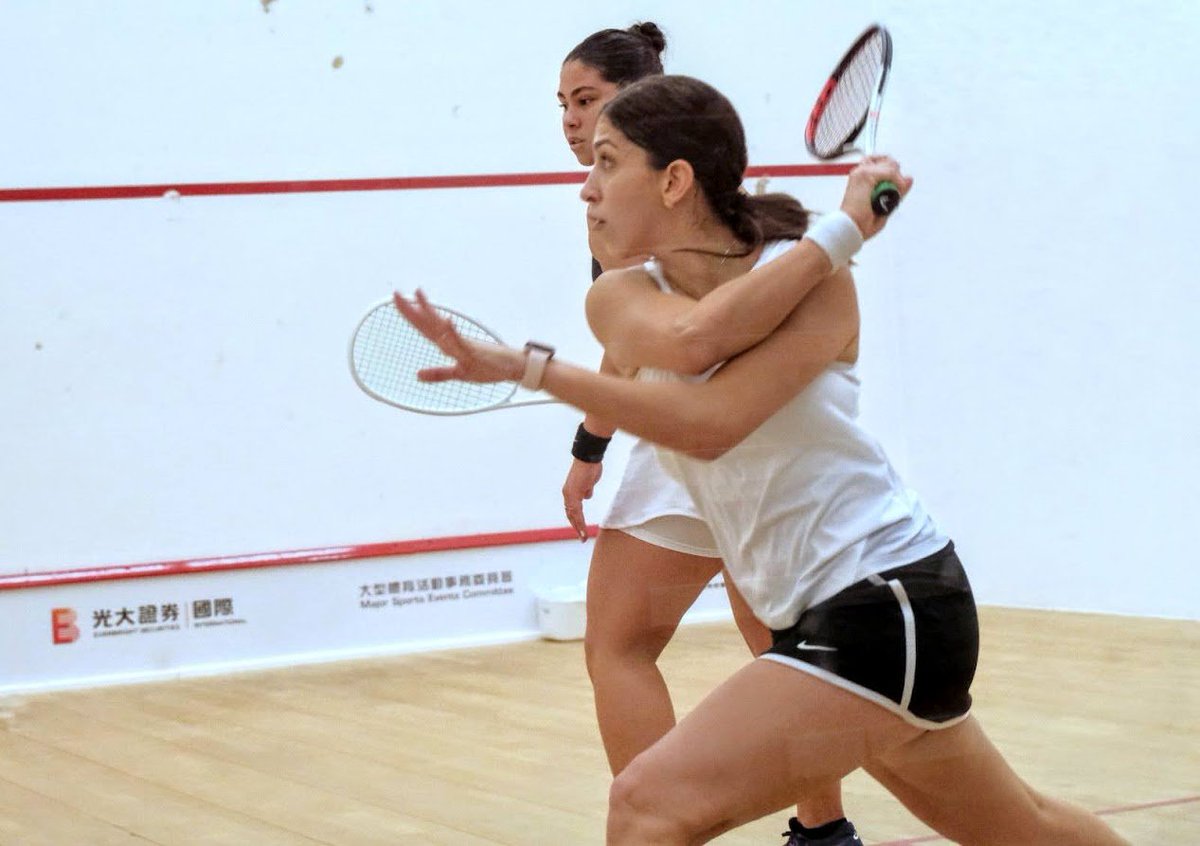 HKsquash's tweet photo. An all-Egyptian upset as @YathrebAdel takes out 8th seed Salma !!!

Yathreb Adel (Egy) 3-1 [8] Salma Hany (Egy)   4-11, 14-12, 11-6, 11-5 (45m) https://t.co/hG50792tuu
