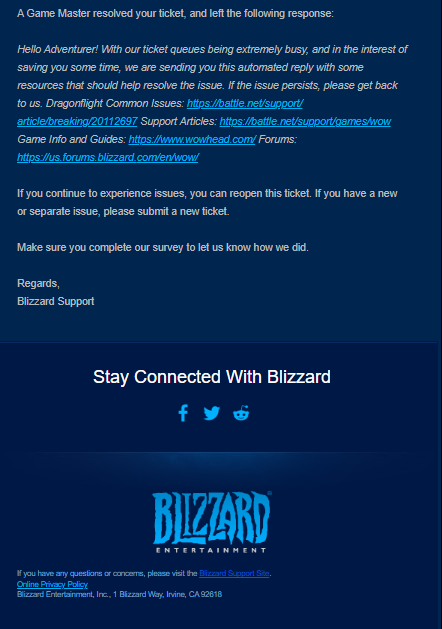Koneko1995's tweet photo. Thanks for nothing  Auto resolved and can't reopen my ticket within 20 mins https://t.co/wyzT5ChxVD