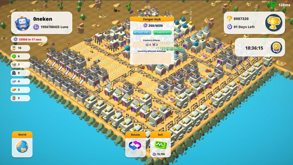 update on my alpha test journey <a href="/MoonvilleFarms/">Moonville Farms</a> 🔥
my current build put me on top 5 ranks which is to produce carbon only 😅 and im behind 2days so not bad, will try to be at the top1 next reset | goodluck all 💪
-web2-web3gamers
<a href="/Myria/">Myria | The web3 gaming platform</a> #p2e #nftgaming #nft #Play2Earn #myrianode