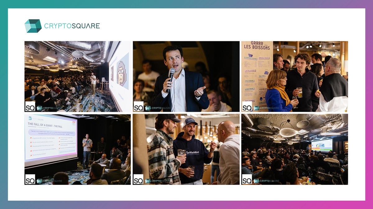 Voici un aperçu de ce que vous avez manqué la semaine dernière lors de notre apéro web3 S02 x E03. Toutes les 📸, c'est par 👉🏻 bit.ly/CSQE23

🎯 Merci à tous ceux qui ont participé
🎤 Merci à nos speakers <a href="/bruhagan/">Brian O'Hagan</a> de chez <a href="/Sorare/">Sorare</a> et 
<a href="/co_garreau/">Constantin Garreau</a> de chez <a href="/pmu/">PMU</a>