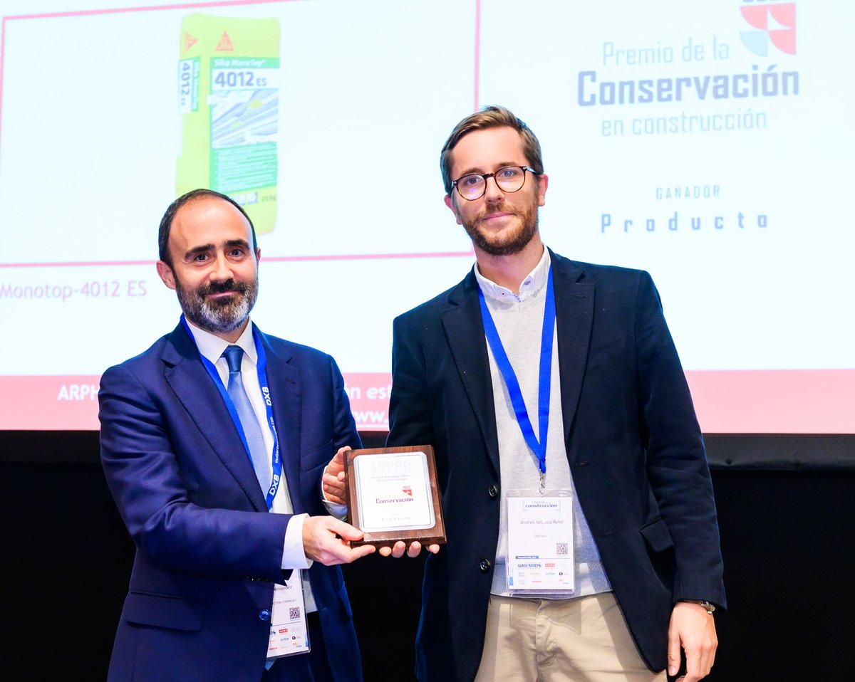 🔴 El mortero <a href="/Sika/">Sika</a> MonoTop-4012 ES recibe el Premio @AsociacionARPHO al mejor producto para #rehabilitación 👷‍♀️👷‍♂️🏗️ (<a href="/SikaSpain/">Sika España</a>)

↪️ cemento-hormigon.com/el-mortero-sik…