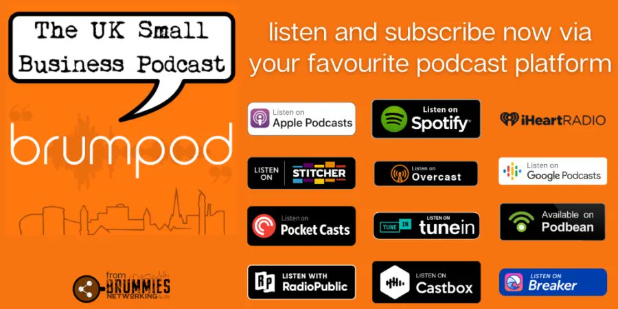 We've got a brand new episode coming soon folks, so stay tuned! Are you subscribed through your favourite podcast platform yet? Please do, and you'll get every new episode downloaded directly automatically.  #BrummiesBizHour  Show links &gt;&gt; buff.ly/2SuzJv8