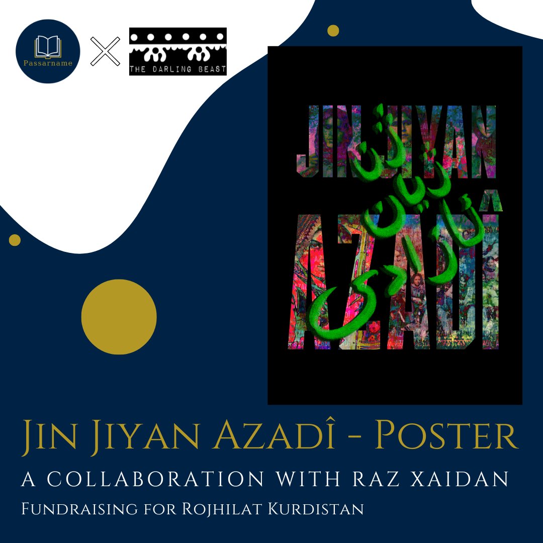 Passarname's tweet photo. Together with @TheDarlingBeast we are raising money for @Hengaw_English who report every day about the situation in Rojhilat Kurdistan. 100% of the profit goes to the NGO Hengaw!
#Rojhilat #Kurdistan #Revolution #JinaAmini #JinJiyanAzadi #Iran 
https://t.co/eExg7klCWK https://t.co/Nk183dXaOr