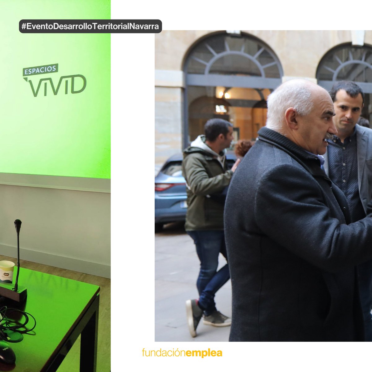 fundacionemplea's tweet photo. El jueves 17 de noviembre, 🍇🏡 VIVID fue parte del acto que ha tenido lugar en el Palacio de Navarra, ante distintos representantes de la administración pública y de las entidades de desarrollo rural y territorial de Tarragona.
#vivid #proyectoemplea #despoblacion https://t.co/qyC8VDLRPa