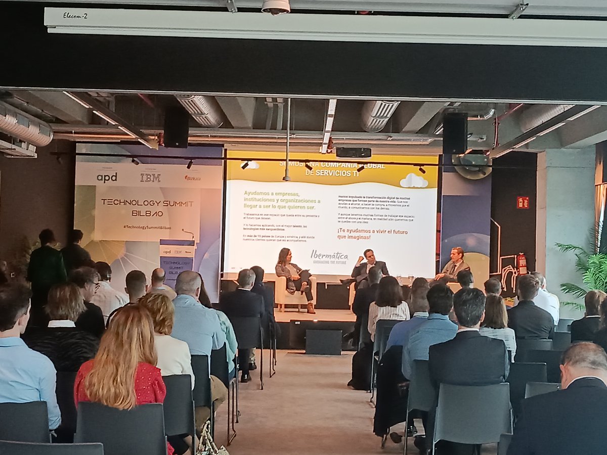 ItxasoGarciaRio's tweet photo. Arrancamos la segunda parte de la jornada con la #Ciberseguridad, porque la transformación digital debe ser segura… o no será. Participan Koldo Valle de @GrupoElecnor, Álvaro Fraile de @ibermaticagrupo e Isabel Tristán de @IBM_ES. https://t.co/IhXn3Sh2AX