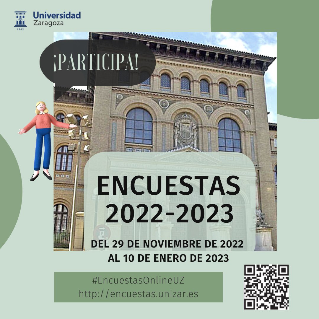 unizar's tweet photo. Hasta el 10 de enero puedes participar valorando tu #grado o #máster @unizar. El mejor y más fiable sistema de Garantía Interna de Calidad de @unizar eres tú ¡Tu opinión es muy importante! 
Entra en https://t.co/R7gyB2X46F y #ayúdanosamejorar
@uzcalidad https://t.co/3sqtXLMifw