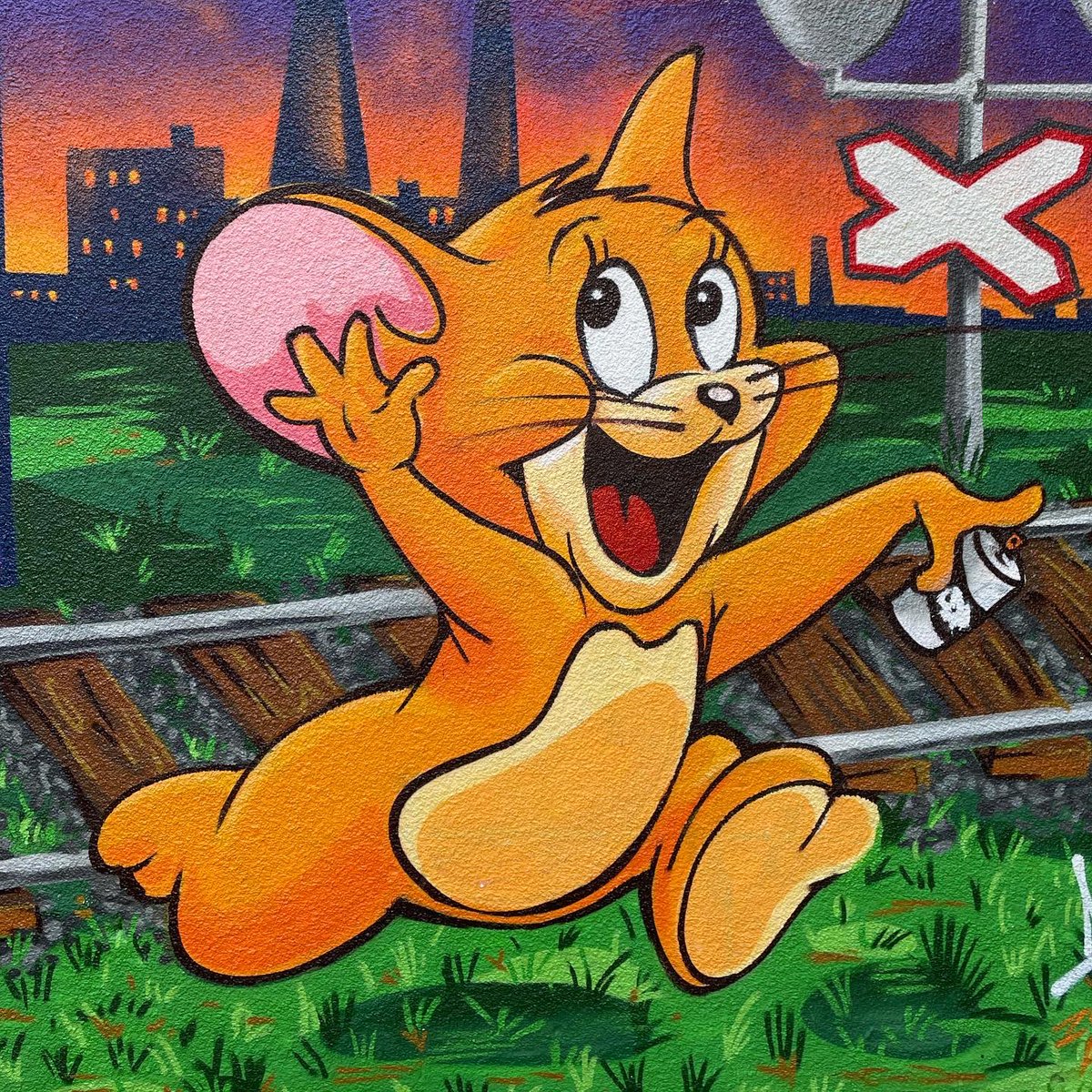 elmio163's tweet photo. 24.11.22 Work on the painting of the playground near Debenhams olympia. 

#elmio163 #graffiticyprus #graffiti #graffity #graffart #graffitiporn #graffitiartist #streetart #portrait #tomandjerry #metrogoldwynmayer https://t.co/EfiAnYSivp