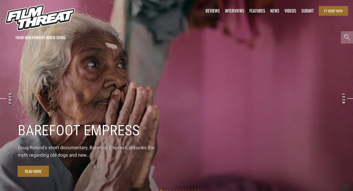 "…let your subject be the star, and Amma certainly shines..." Alan Ng looks at Barefoot Empress.
filmthreat.com/reviews/barefo… #SupportIndieFilm #BarefootEmpress #Short #Documentary