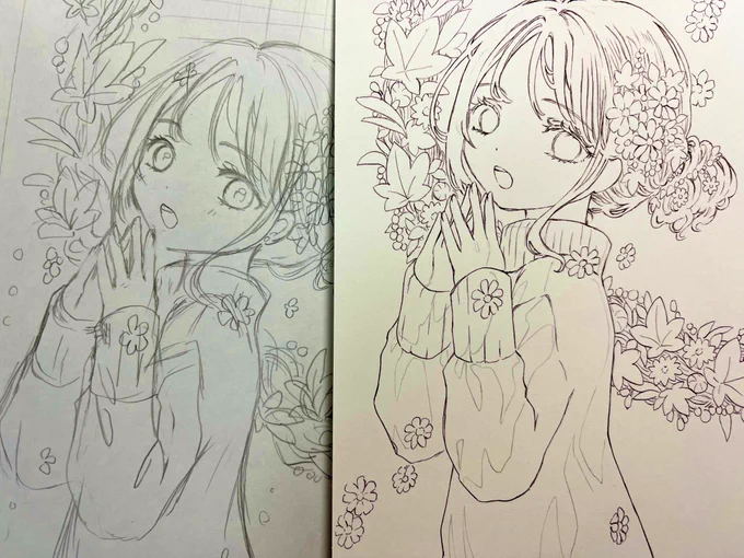 お久しぶりです
少し前から短期の在宅ワークしてましてやっと調子が戻ってきたのでお絵描き再開しました

秋イラスト描きたかったので12月になりますがこれだけは完成させたいと思います🌸 