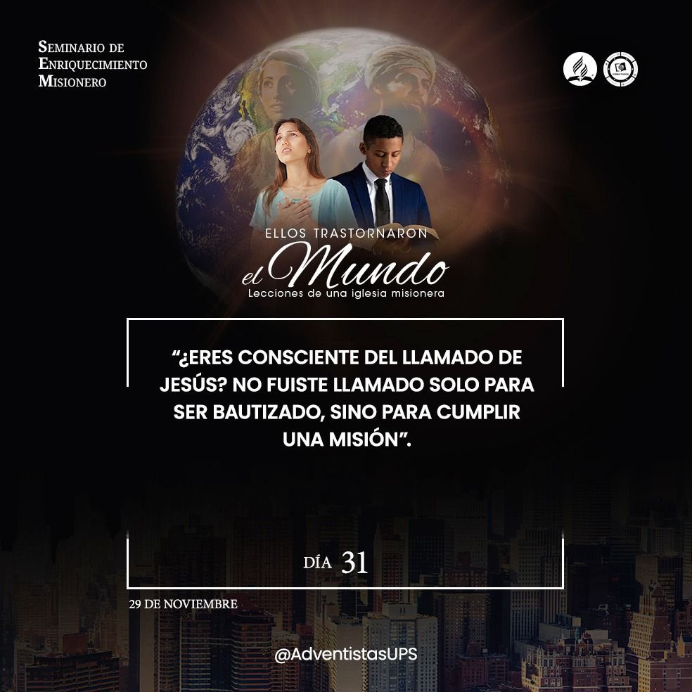 #SEM2023

Día 31 - BAUTISMO DE SAULO EL PERSEGUIDOR 

“¿Eres consciente del llamado de Jesús? No fuiste llamado solo para ser bautizado, sino para cumplir una misión”.

#EllosTrastornaronElMundo
#Proyecto100

#CONECTADOS <a href="/presidenciadsa/">Pr. Stanley Arco | Oficial</a>