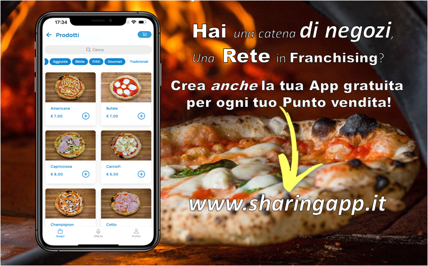 MySharingApp's tweet image. Crea la tua App gratuita, personalizzala, coinvolgi le attività del tuo territorio facendola creare anche a loro e inizia a vendere in Sharing‼️📲+👠+🍔+👔+🍕+🪴+🦮+🍉+🍹+🎾+🚴‍♂️+⛱+🏨+👜+👩‍🦱+⚽️+🧁+🍺+🍤+🍽+🏋️‍♀️+⛵️+💄=💰
#sharingeconomy #ecommerce #franchising  #network #sharingapp