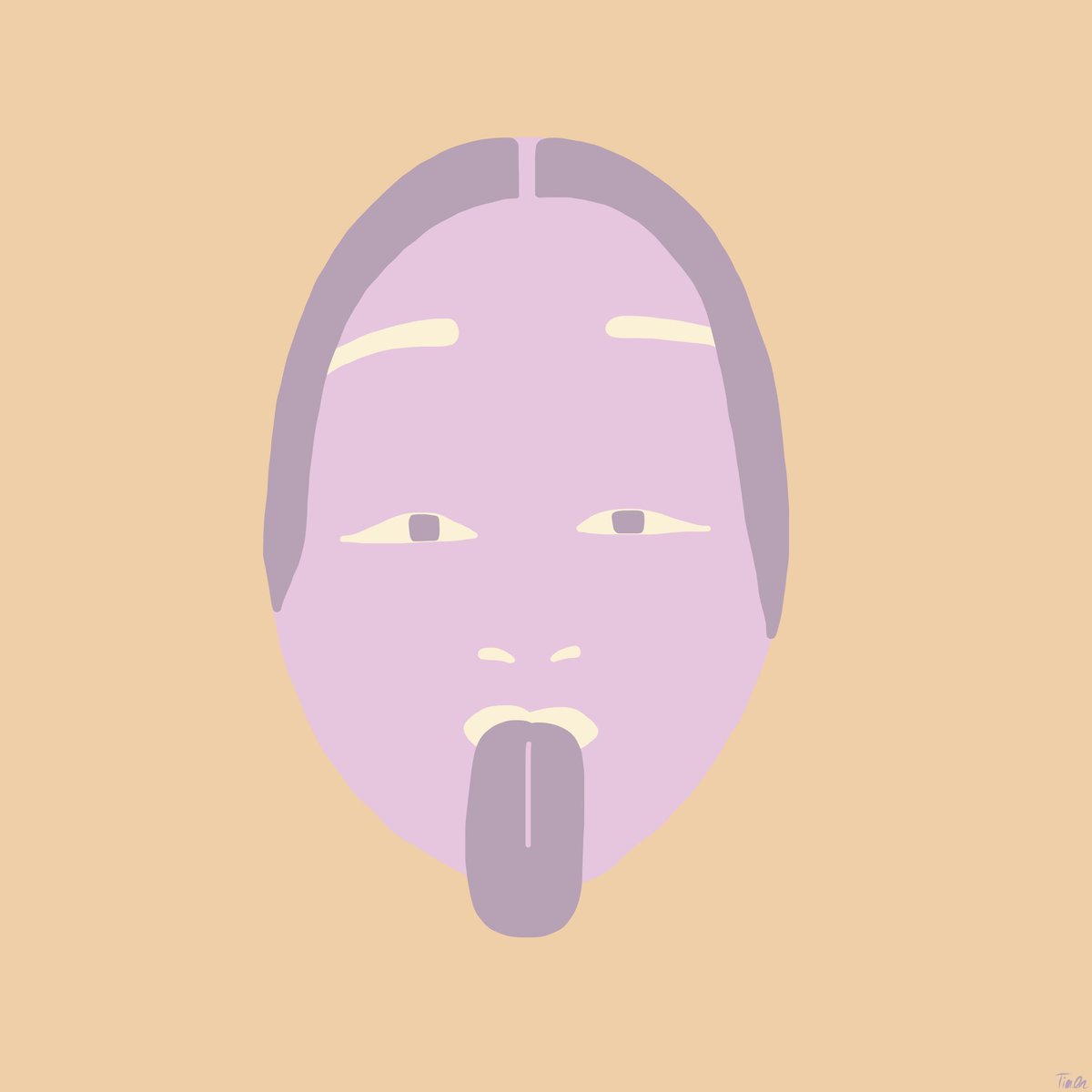 6x25's tweet photo. Tongue=05

#舌 #絵 #イラスト #tongue #illustration #art #能面 #mask https://t.co/PhkElku8k8