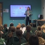 Interesting talk with Y5 and Y6 pupils from @Chartwells_UK about nutrition and how we can best fuel our bodies and minds for learning and physical activity. @SHSGirlsPrep 