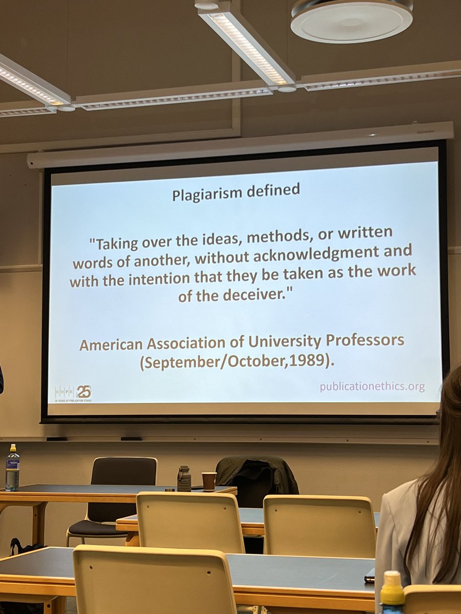 liu_ost's tweet photo. Shades of plagiarism #workshop #COPE #plagiarism @MuninConf https://t.co/LPeZZrq9Mw