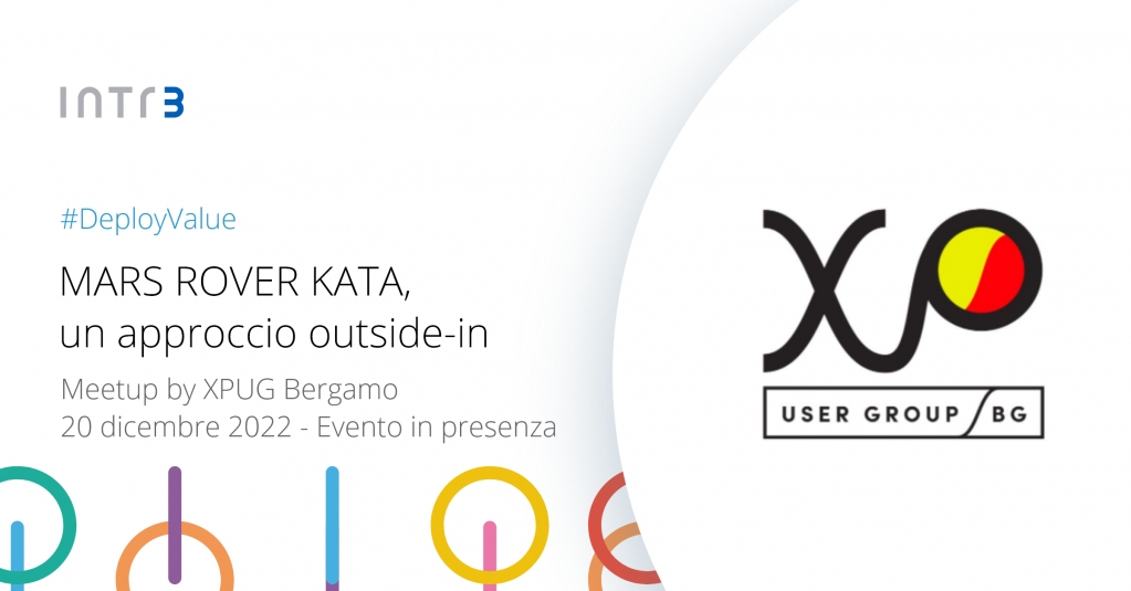Intré (@intre_it) on Twitter photo Non perderti l'ultimo appuntamento del 2022!
Insieme a <a href="/consolondon/">Marco Consolaro</a> e Alessandro Di Gioia parteciperai a una sessione di #moprogramming per risolvere il kata "Mars Rover" utilizzando un approccio "outside-in" e i #testDoubles.
Ti aspettiamo 👇
meetup.com/xpugbg/events/… Non perderti l'ultimo appuntamento del 2022!
Insieme a <a href="/consolondon/">Marco Consolaro</a> e Alessandro Di Gioia parteciperai a una sessione di #moprogramming per risolvere il kata "Mars Rover" utilizzando un approccio "outside-in" e i #testDoubles.
Ti aspettiamo 👇
meetup.com/xpugbg/events/…