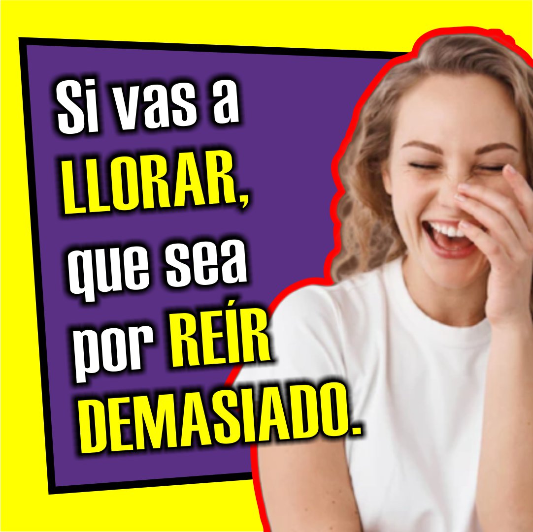 DosisExpress's tweet photo. 😂 Que tu LLANTO sea de FELICIDAD 🤣

#reir #reír #reirparanollorar #reirse #reírse #llorar #reiryllorar https://t.co/3SMiDpctWo