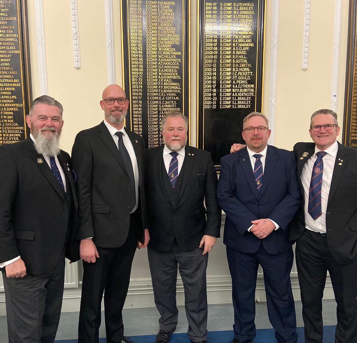 WyvernWSMBA's tweet photo. A lovely evening spent at Inkerman Chapter seeing a worthy candidate, Simon on his #exaltation to RA. @PGLSomerset @PGCSomerset #widowssons #wyvernchapter https://t.co/QiCtYClcYY
