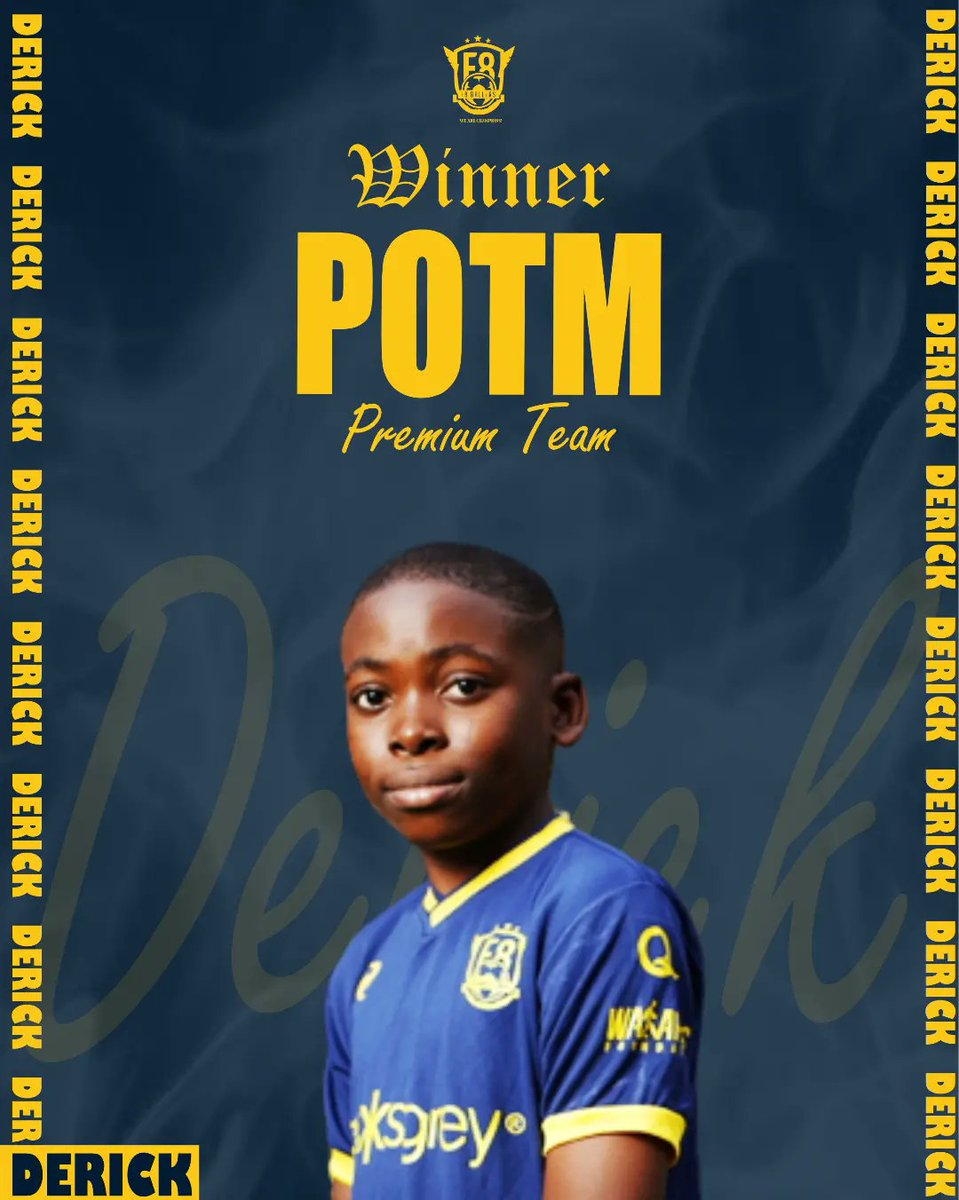 f8ballersafrica's tweet photo. Celebrate all winners of #October POTM
👑 HENDRICKS LATEJU for #EliteTeam
👑 JOEL JOHNSON for #PrimeTeam
👑 DERICK EYAMBA for #PremiumTeam
👑 GABRIEL AKINYEMI for #PromiseTeam
👑 ISAAC OLONIYO for #PremierTeam
👑 SULTAN OLOWODOLA for #PreciousTeam
WE ARE CHAMPIONS 🏆⚽💛 https://t.co/fGcHZLAU5y