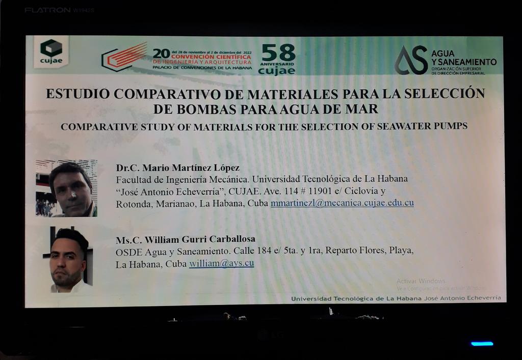 MarioCujae's tweet photo. Hoy 29/11 presentaremos estos resultados en el X CCIM, en el marco de la XX CCIA' 2022, fruto de la integración universidad-empresa en la #Cujae.
@AlmaCujae @CujaeRedSocial
@MecanicaCujae
@TcmCujae https://t.co/zhCEEn0Hng