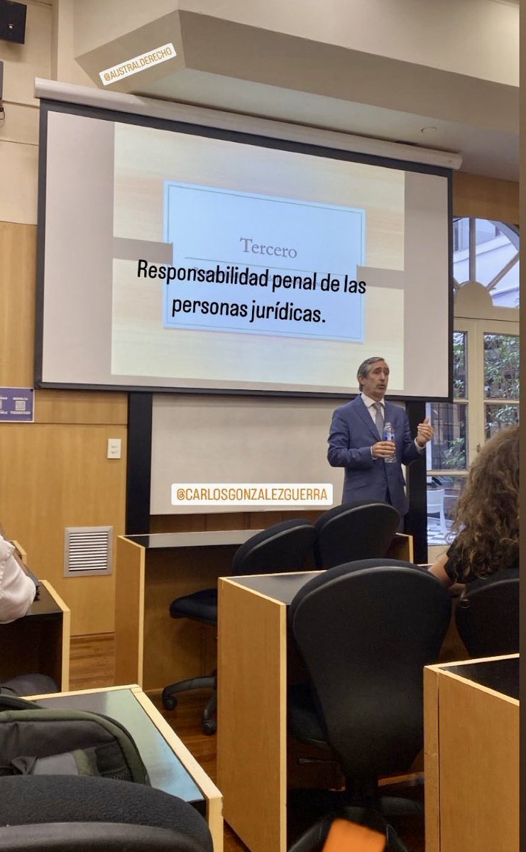 Última clase del año compartida con mi destacado y buen amigo Matthias Kleinhempel.  Esta vez en el marco de la flamante Diplomatura en Derecho Penal Económico de <a href="/AustralDerecho/">Austral Derecho</a> codirigida por Carolina Robiglio y @NicoRamirez99a quienes agradezco la invitación.