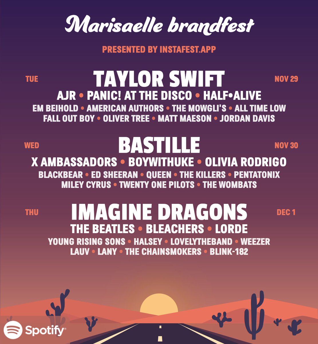 When do the tickets go on sale for brandfest?

Had to hop on this trend while I anxiously await the release of this year's #SpotifyWrapped