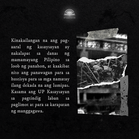 UP Kasaysayan tweet media