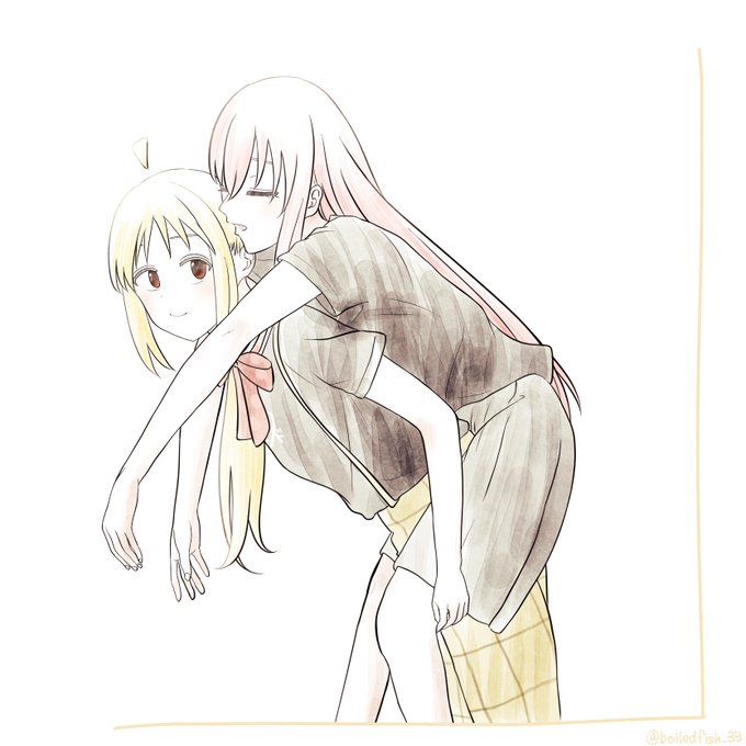 「ahoge piggyback」 illustration images(Latest)