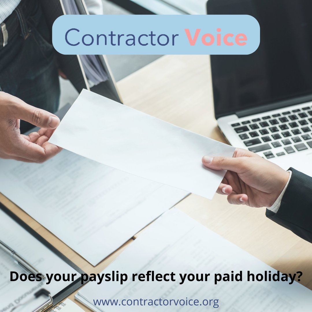 ContractorVoice's tweet image. Unsure whether you have received paid holiday? Submit your payslips below and make sure you get yours 💷

contractorvoice.org/holiday-pay-ca…

#paidholiday #contractor #umbrellacompany #payroll