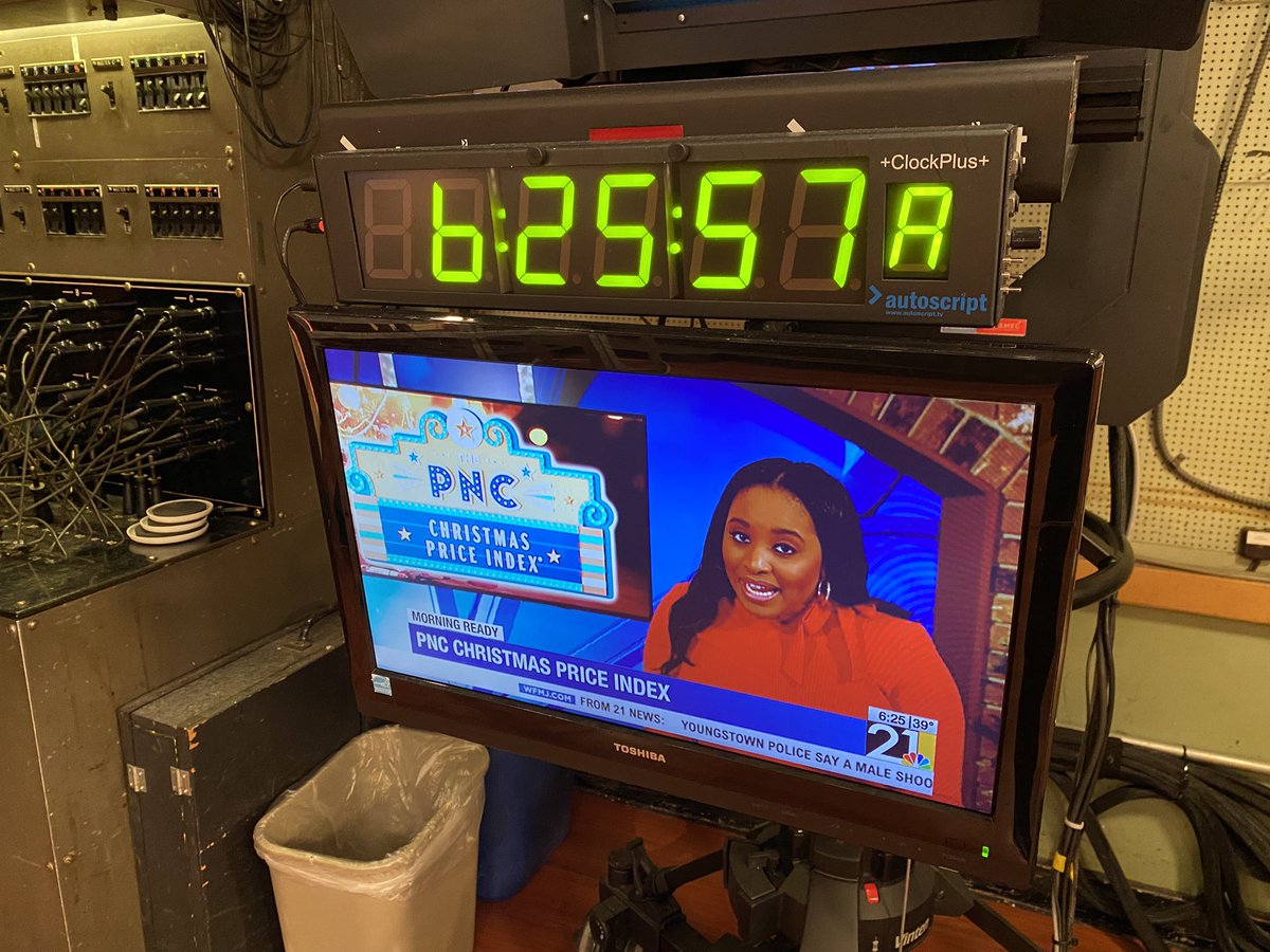 Craig_PNC's tweet photo. RIGHT NOW: I’m at @21WFMJNews in #Youngstown where @PNCBank Private Bank market leader Karen Segesto is discussing PNC’s Christmas Price Index with @MalayWFMJ. https://t.co/VEJiHuNoJg
