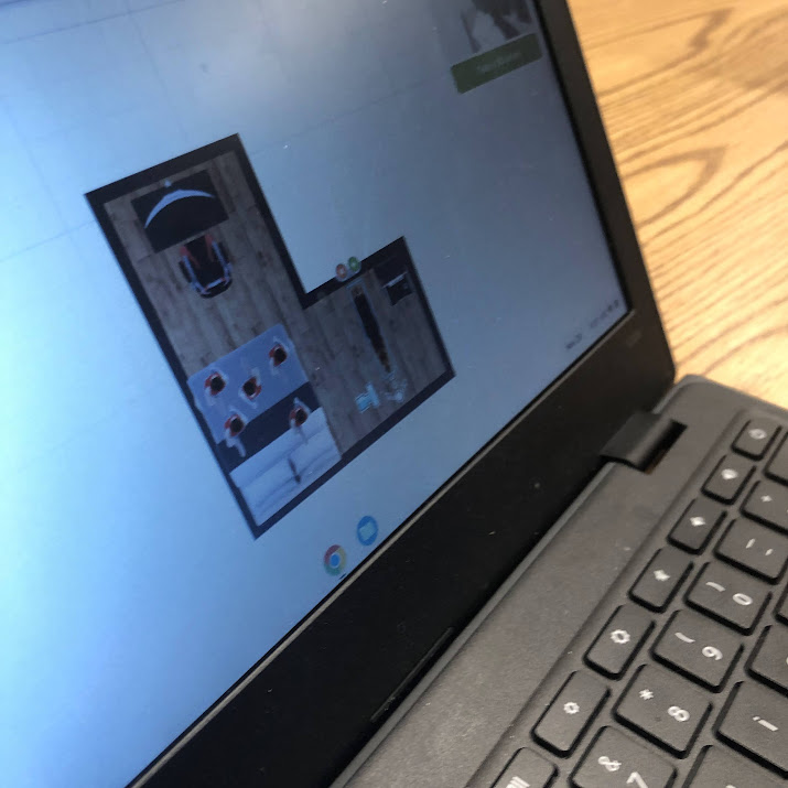 mrlosik's tweet photo. It's beginning to look a lot like Christmas as 3rd and 4th graders decorate spaces in @roomstyler. https://t.co/izfA8zqhP5 #CreateWithChrome https://t.co/d1QcjL3VqO